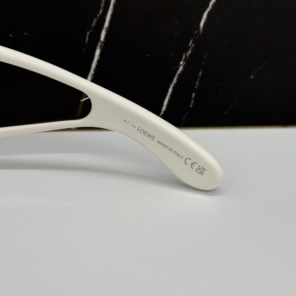 NEW LOEWE LW40108I 25G, LOEWE UNISEX SUNGLASSES WHITE GOLD - Picture 14 of 15